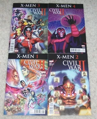 X-men Civil War Ii 1 2 3 4 Complete Run High Grade White Pages Marvel Comics • $11.75