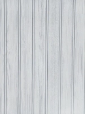 $27.25 • Buy White Beadboard With Grey Woodgrain Wallpaper 93719M
