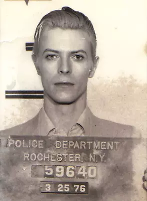 NEW David Bowie Mug Shot Police Arrested Jail Poster Print Canvas FREE SHIPPING • $18.16