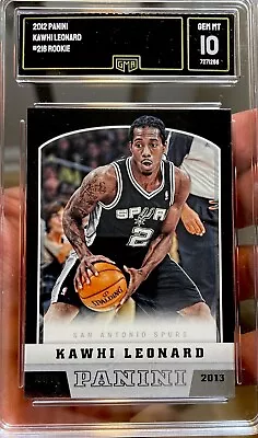 2012-13 Panini Rookie Kawhi Leonard #216 PSA 10 GEM Mint Clippers Spurs MVP • $39.99