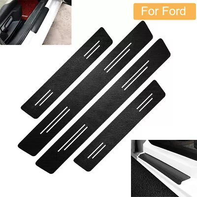 4Pcs For Ford Accessories Car Door Sill Plate Protector Scuff Entry Guard Cover • $10.99