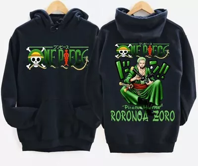 One Piece Hoodie Roronoa Zoro Nami Hoodie Sweatshirt Loose Coat Jacket Unisex • $40.15