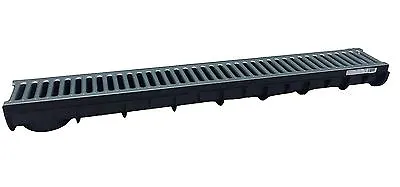 £114.99 • Buy New!!!  Heavy Duty Plastic Drainage Channel With Metal Grating Made In Uk