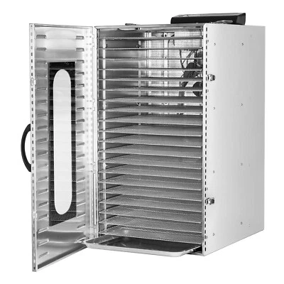 $370.49 • Buy 20 Trays Dryer Commercial Food Dehydrators 1500W Stainless Steel Drying Machine