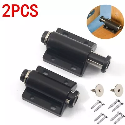 2X Magnetic Push To Open Touch Pressure Catch Latch Door Drawer Cupboard Cabinet • £2.99