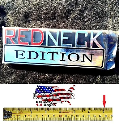 REDNECK EDITION HIGH QUALITY DECAL Exterior Emblem CAR TRUCK Sign FITS ALL CARS • $19.91