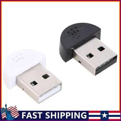 Portable Studio Speech Mini USB Microphone Audio Adapter USB Driver For PC Mac • $6.80