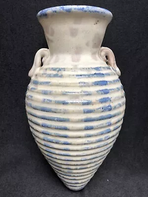 Rare SHELF POTTERY Hand Crafted Stoneware 'Beehive' 10.5'' Wall Pocket Vase VGC • £14.99