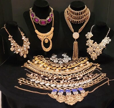 £82.79 • Buy Vintage Mod Necklace Lot Of 21.10 Signed Monet Trifari Napier Maxine Denker More