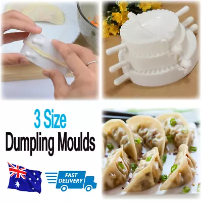 3Pcs Dumpling Maker Dumpling Press Pastie Cooking Baking Mold Wonton Tool AU • $18.09