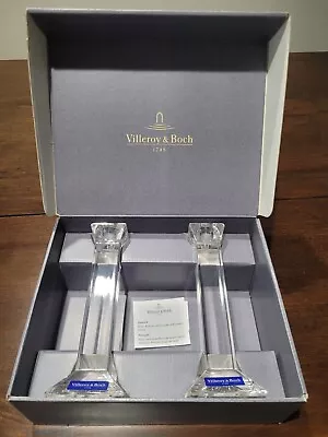 Villeroy & Boch Lead Crystal Candlestick Holders • $25