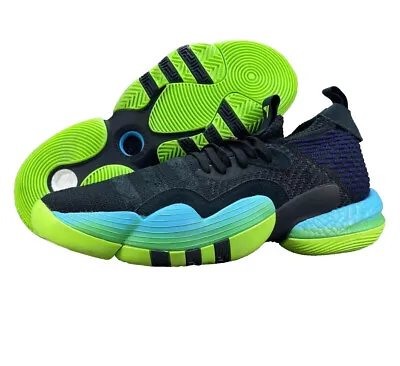 Adidas Trae Young 2 'Trae-Tlien' Shoes Sneakers Mens Black Green Multi SZ H06473 • $47