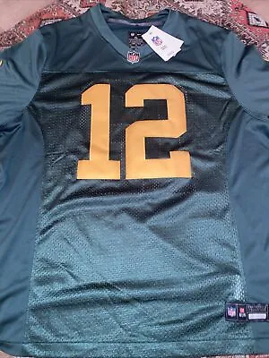 Aaron Rodgers #12 Nike Green Bay Packers Throwback 50’s Jersey NWT XL • $69.99