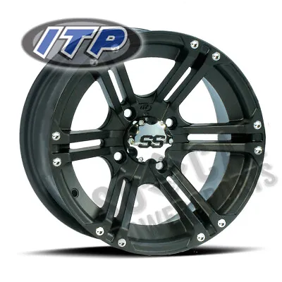 ITP SS212 Wheel 14x6 4/156 Matte Black 4+2 Polaris Magnum 500 2X4 (2002) ATV/UTV • $140