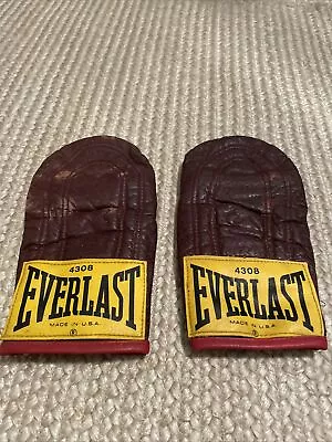 Vintage Everlast 4308 Leather Weighted Speed Bag Training Boxing Gloves • $9.99