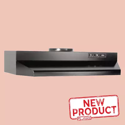 30 Inch Over The Stove Range Hood Black Ducted Exhaust Fan Kitchen Under Cabinet • $75.95