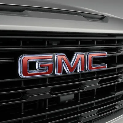 $396.98 • Buy 2022 GMC Sierra 1500 Front Grille Illuminated Emblem 84926568 Red OEM GM