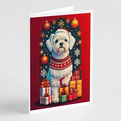 Maltese Holiday Christmas Greeting Cards Pack Of 8 • $16.99