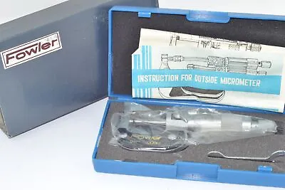 NEW Fowler 0-1'' Precision Outside Micrometer .0001 With Hard Case • $19.99