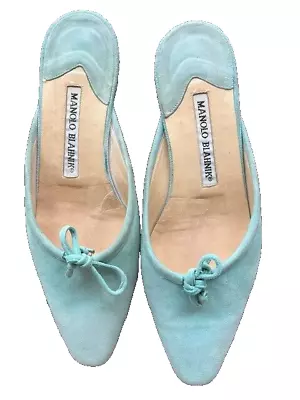 Manolo Blahnik Ballerina Flat Mules / Size 36 / US 6 • $115