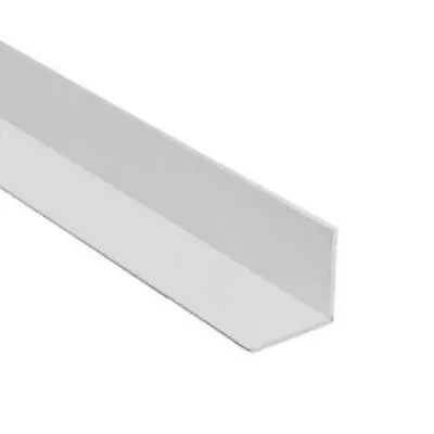 White 1 Metre UPVC Plastic Rigid Angle 50 X 50mm Corner Trim 90 Degree • £19.99