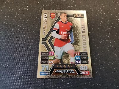 Match Attax 2013/14 Le 2 Jack Wilshere (arsenal) Silver Limited Edition Mint • £2.95