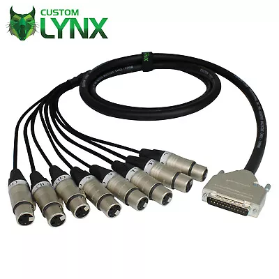 £73.45 • Buy Neutrik 25 Pin D Sub To Female XLR Loom. DB25 To 8 X XLR. Audio Snake Multicore