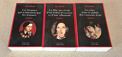 Stieg LARSSON -- Millennium Trilogy -- 2006 1st French Edition TPB • $35.99