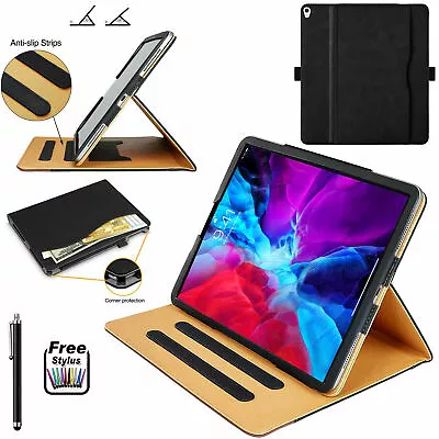 Apple IPad 10.2  7th8th9th Gen TAN Soft Smart Leather Sleep Wake Cover Case • £9.96