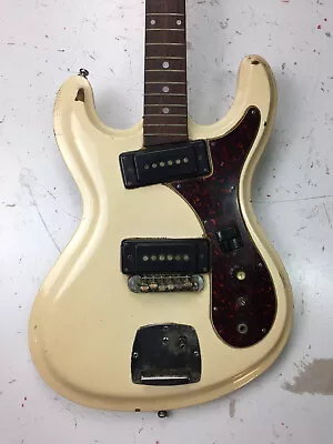 [Project] 1960s Aria Diamond 1702T Electric Guitar (White) - Missing Parts • $237.50