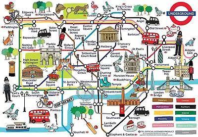 Gibsons Adventures On The London Underground Jigsaw Puzzle (250 XL Pieces) • £14.03