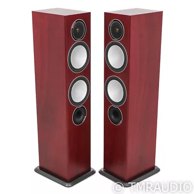 Monitor Audio Silver 6 Floorstanding Speakers; Rosenut Pair (No Grills) • $617