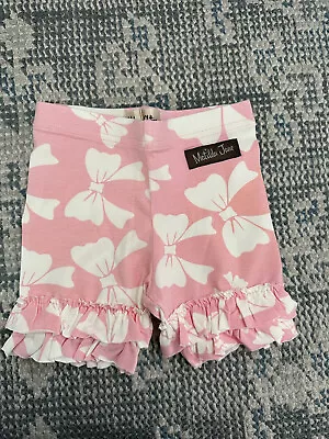 NEW Matilda Jane Pink Bow Shorties Size 6M/12M/18M • $5