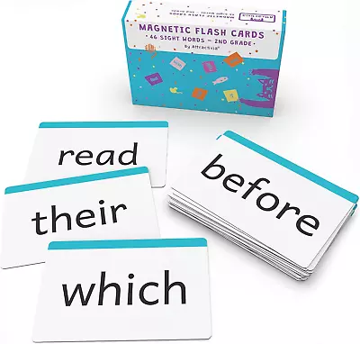2Nd Grade Sight Words Magnetic Flash Cards(Second Grade) - 46 Sturdy Large Dolch • $35.28