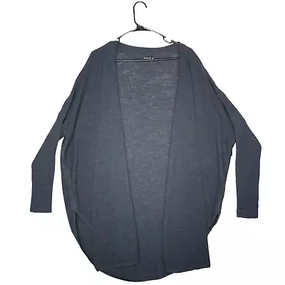 Eileen Fisher Womens Wool Cardigan Size M Lagenlook Raglan Round Hem Minimalist • £30.81
