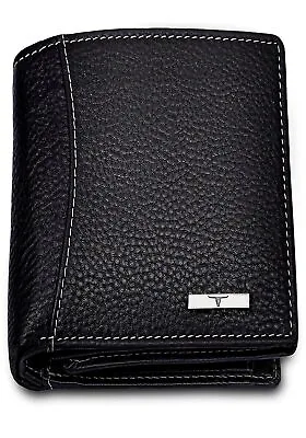 Genuine Leather Minimalist Bifold Wallets For Men RFID Blocking Slim Mens Wallet • £39.01