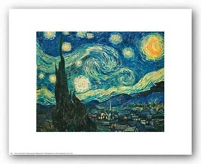 MUSEUM ART PRINT Starry Night Vincent Van Gogh 14x11 • $9.89