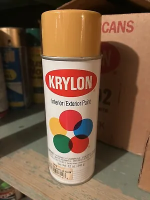 Rare Vintage 1991 Topaz Caterpillar Yellow KRYLON Flat Ball Spray Paint Can • $6.42