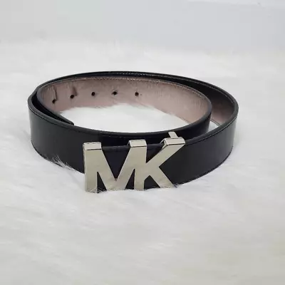 MICHAEL KORS MK Logo Womans Belt In Black Size S • $28