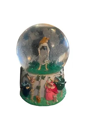 Disney Enesco Sleeping Beauty Aurora Maleficent Snow Globe With Waltz Music • $25.49