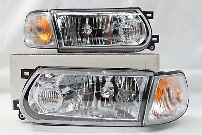 $190 • Buy New 1991 92 93 1994 Clear Headlights Corner Lamp Lights For Nissan B13 Sentra