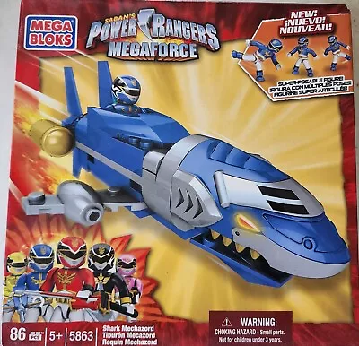 New Mega Bloks Power Rangers Megaforce Shark Mechazord - Sealed • $25