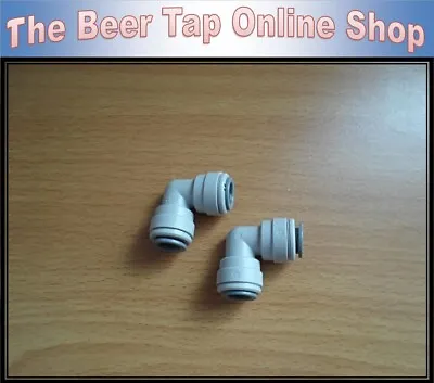  John Guest 3/8  Equal Elbow For Beer Line / Pipe. JG Push-Fit Female Connector. • £7.50