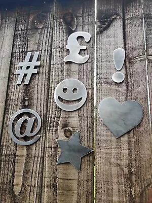 3  Inch Letters Numbers Symbols Metal Sign Home Garden Office Business Advert • £6.90