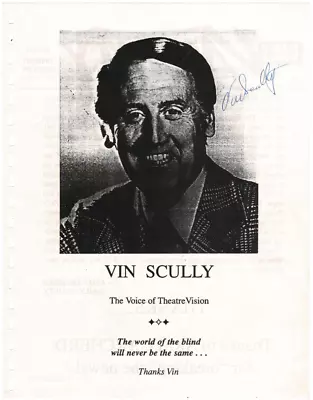 Vin Scully Dodgers Autographed Signed Magazine Photo AMCo COA 22449 • $224.99