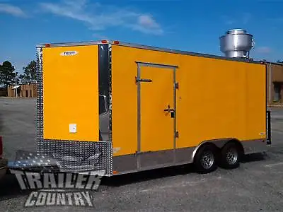$36850 • Buy New 2023 8.5x16 8.5 X 16 V-nosed Enclosed Concession Food Vending Bbq Trailer