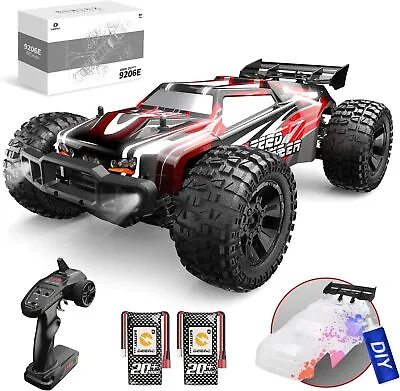 DEERC 9206E 4WD 1:10 Scale RC Car 48KM/H High Speed Off Road Monster Truck 40Min • $100.69