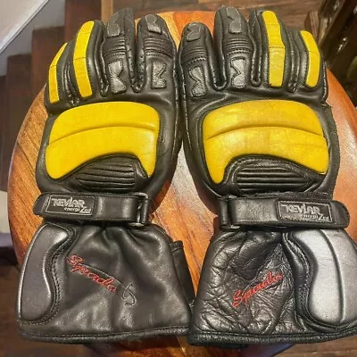 Spada Leather Motorcycle Gloves Size L (Palms Made With Kevlar (Palms) • $31.13