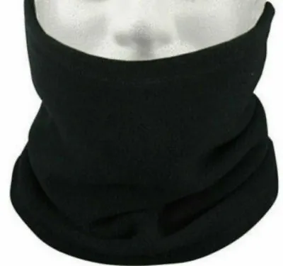 £3.99 • Buy Neck Warmer Snood Thermal Black Scarf Warm Fleece Adults One Size 