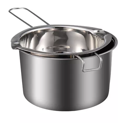  Wax Melting Pot Universal Large Stainless Steel Double Boiler Mixing Bowl • £13.85